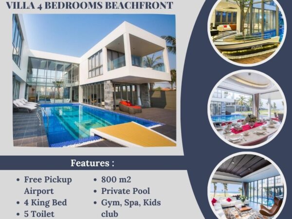 Villa 4 Bedroom Yacht BeachFront – The Ocean Villas Da Nang